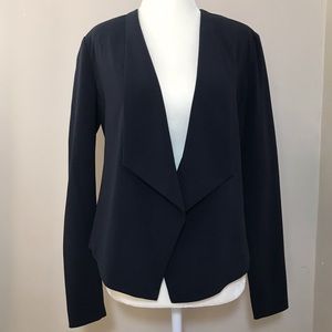 Asymmetrical Navy Blazer